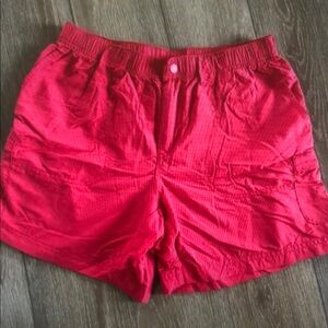 Columbia Cargo Performance Shorts Women's Size S Red Hiking Athletic Utility